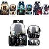 Cartoon Skibidi Toilet Printed Backpack Child Schoolbag Shoulder Bag Pencil Bag