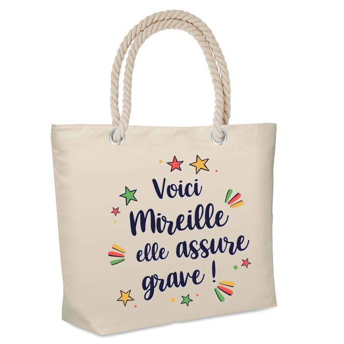 Sac cabas - PLANETEE - Mireille - Isotherme - Jute naturel - Imprimé en France