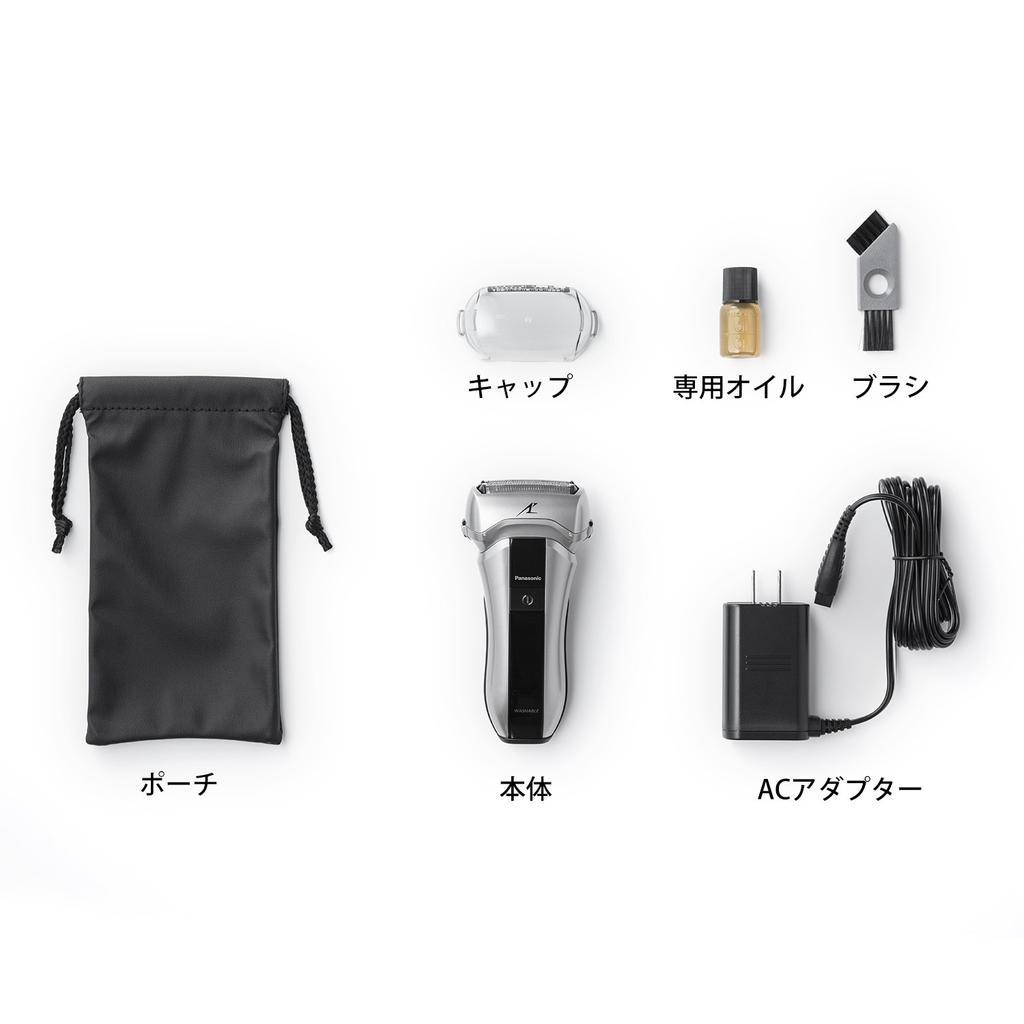 Panasonic Компактная бритва Ram Dash с тремя лезвиями, серебристого цвета, мужская ES-CT20-S