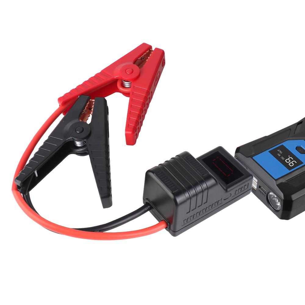 Emergency Jumper Cable Clip 650A 12V With EC5 Plug Connector Intelligent Clamp Booster Anti Reverse Connection