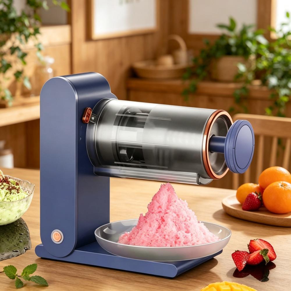 Wireless Ice Crushing Machine with Tray Ice Shaver Multi-purpose Ice Crusher Drink Shop