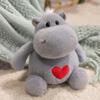 Fluffy Baby Hippo Plush Doll Stuffed Hippo&Ant Plush Pillow Lilttle Ant Plush Toys  Children