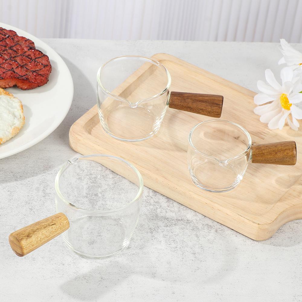 Мини-молочник со ручкой Стеклянный стакан Молочный стакан Кофейная чашка