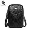 Skull Snake Pattern PU Leather Ladies Messenger Bag - Outdoor Shoulder & Travel Phone Bag