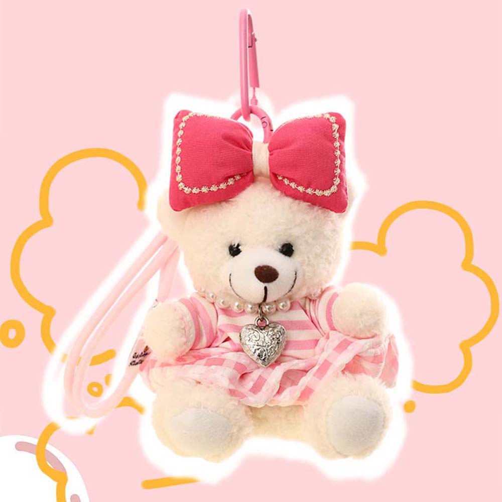 Платье принцессы Медведь Плюшевый Медведь Брелок Подвеска для сумки Мягкие игрушки Подарок Ювелирные изделия