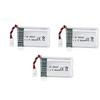 Set of 3 Rechargeable LiPo Batteries 3.7V 850mAh for Syma X5SC X5SW Quadcopters | High Performance | 48.5 X 29.5 X 14.5 Mm | Silver