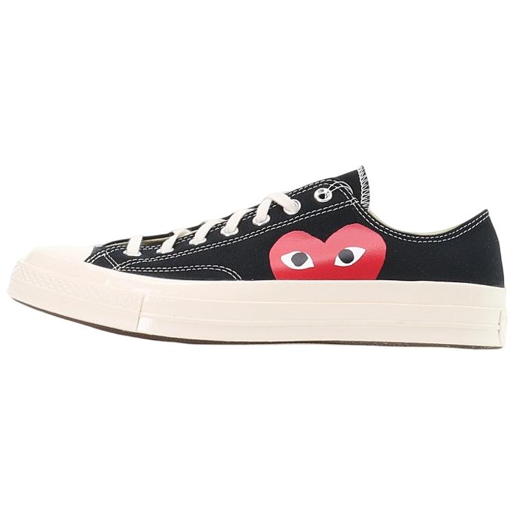 Converse Chuck 70 Low 'Black' (Unisex) Black / White Canvas Shoes 150206C