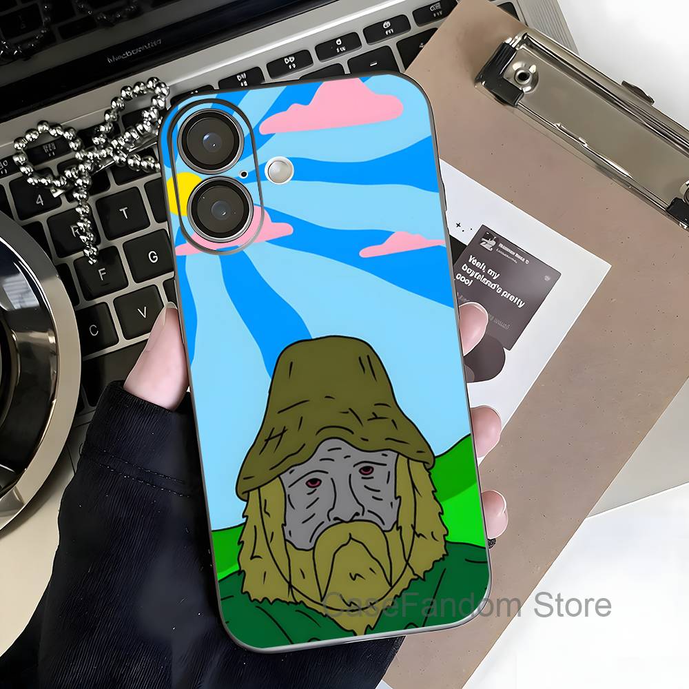 Sassy The S-Sasquatch Transparent gray Phone Case For iPhone 17,16,15,14,13,12,11,Pro,Max,Plus Magnetic Wireless Charging