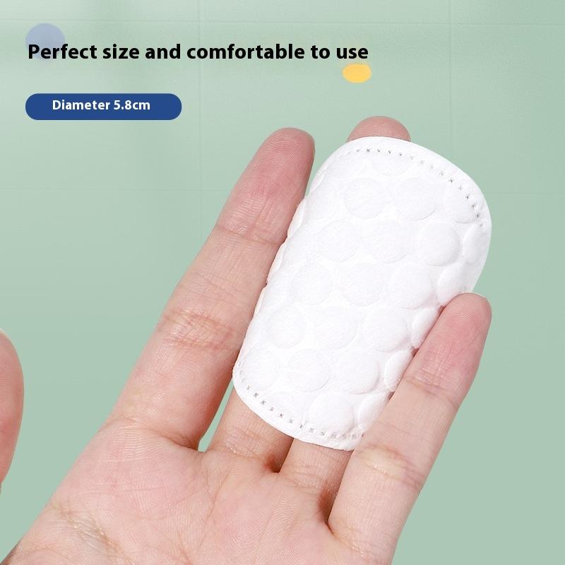 100 шт. Мягкие и дышащие круглые подушечки для снятия макияжа, Двусторонние хлопковые подушечки с жемчужной текстурой, Используются для ежедневного очищения лица