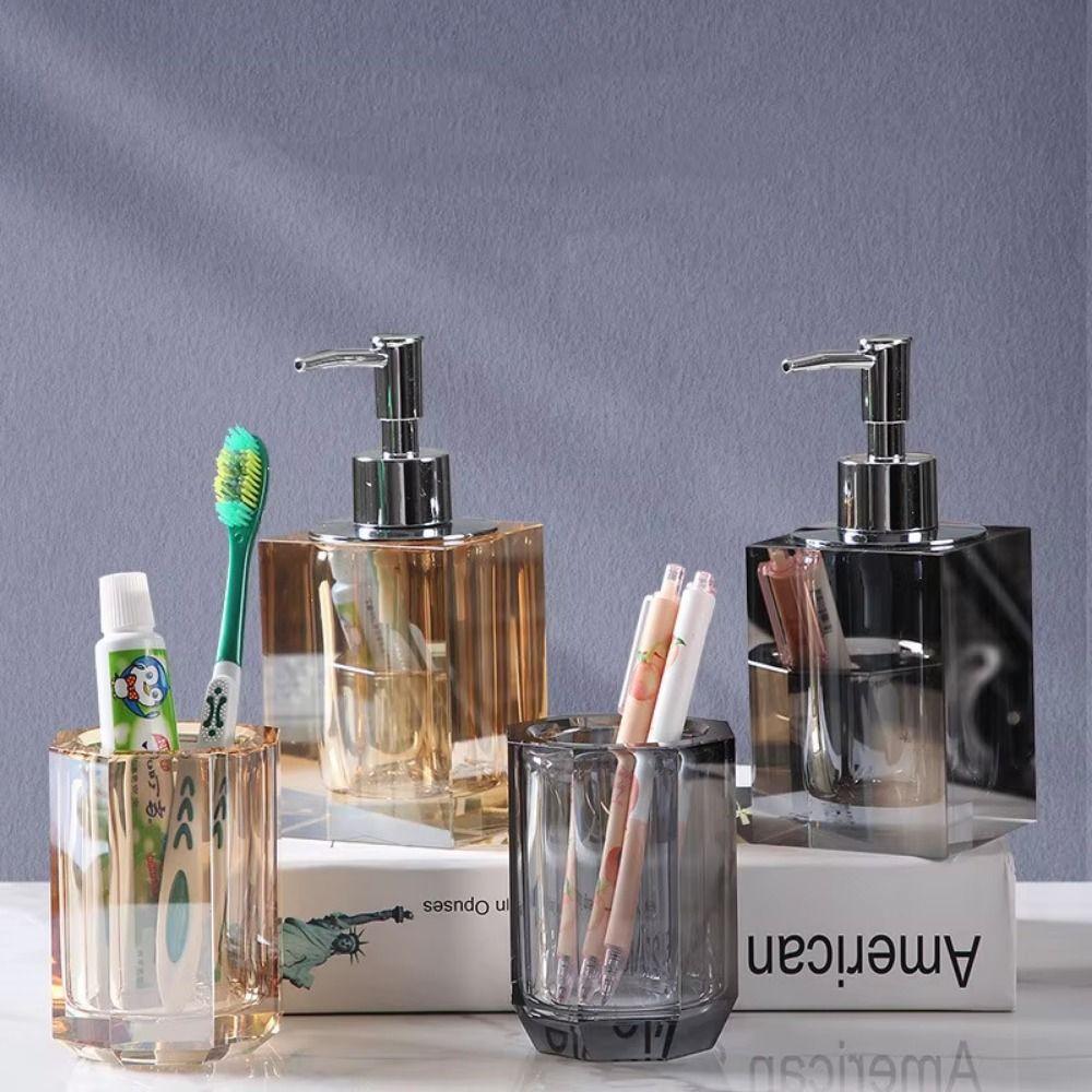 Прозрачный дозатор для дезинфицирующего средства для рук, нажимной тип, контейнер для жидкого мыла, современная банка для лосьона, для дома