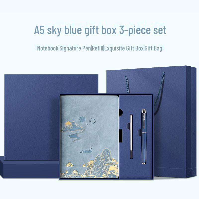 Подарочный набор из блокнотов формата А5 «Культура и творчество» — сувенир в китайском стиле с индивидуальным логотипом