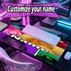 Custom Name Personalized Billie Eilish Pattern Mousepad, Laptop PC Desk Mat, Decorative Desk Mat for Home Keyboard Pad Gift