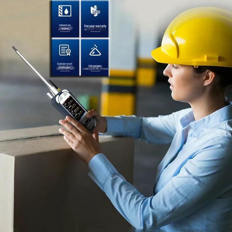 Six-in-One Portable Gas Leak Detector with Anti-Fall Alarm