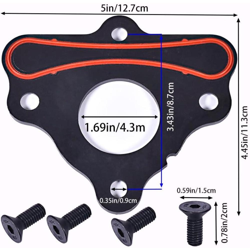 Timing Cover Gasket Set TCS45993 LS Camshaft Thrust Retainer Plate Seal Kit 12633904 for GM LS1 LS6 LQ4 LS2 LS3 4.8/5.3/6.0/6.2L