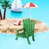 Миниатюрный пляжный стул 1:12/1:16 масштабных декоративных моделей из дерева, миниатюрный стул, фигурка, кукольный домик, дизайн интерьера, аксессуары