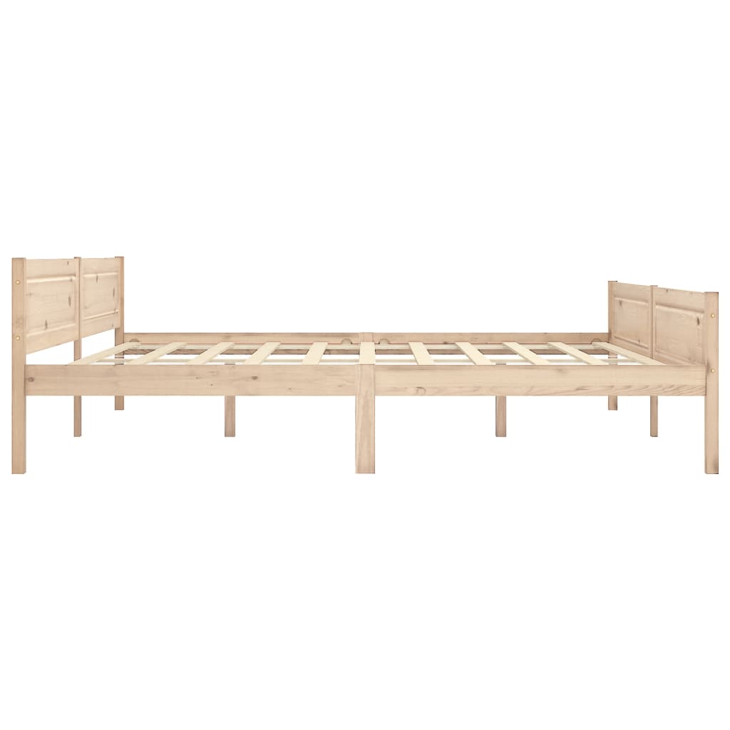 Solid Wood Bed Pine 200x200 cm