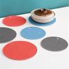 1pcs Multifunctional Round Heat Resistant Silicone Mat Cup Coasters Non-slip Pot Holder Table Placemat Kitchen Accessories Tool