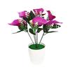 Simulation Silk Calla Lily Small Potted For Home Room Decor Garden Outdoor Vase Flower Mother's Day Wedding Decoration