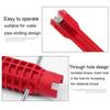 3PCS 5 In 1/8 In 1 Flume Wrench Anti-slip Kitchen Sink Repair Tools Bathroom Faucet Assembly Key Plumbing Installation Wrench