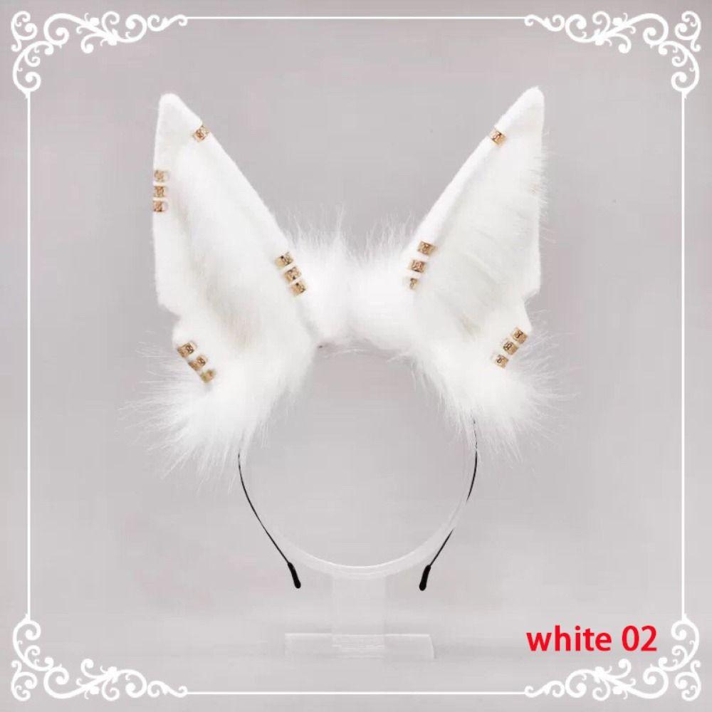 Плюшевый Лолита Ободок Пушистые Ушки Повязка на Голову Подарок Обручи для Волос Вечеринка на Хэллоуин