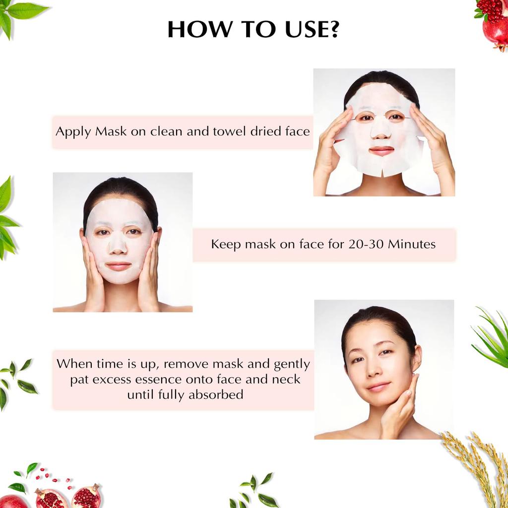 Tonymoly Детокс Тканевая Маска для Лица| Упаковка из 10 штук|Тканевая Маска для Лица для Сияющей Кожи|Маска для Лица с Эссенцией|Комбо Тканевых Масок