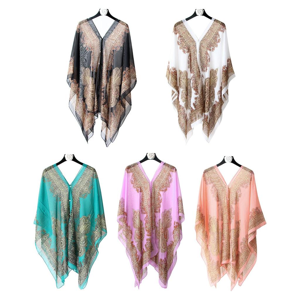 Fashion Women Chiffon Magic Shawl Beach Sunscreen Super Shawl Versatile N9M8