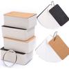 100pcs/box Handwritten Card Notepads Cowhide Color Word Card Memo Pad Blank Kraft Paper Cute Ring Buckle Letter Card