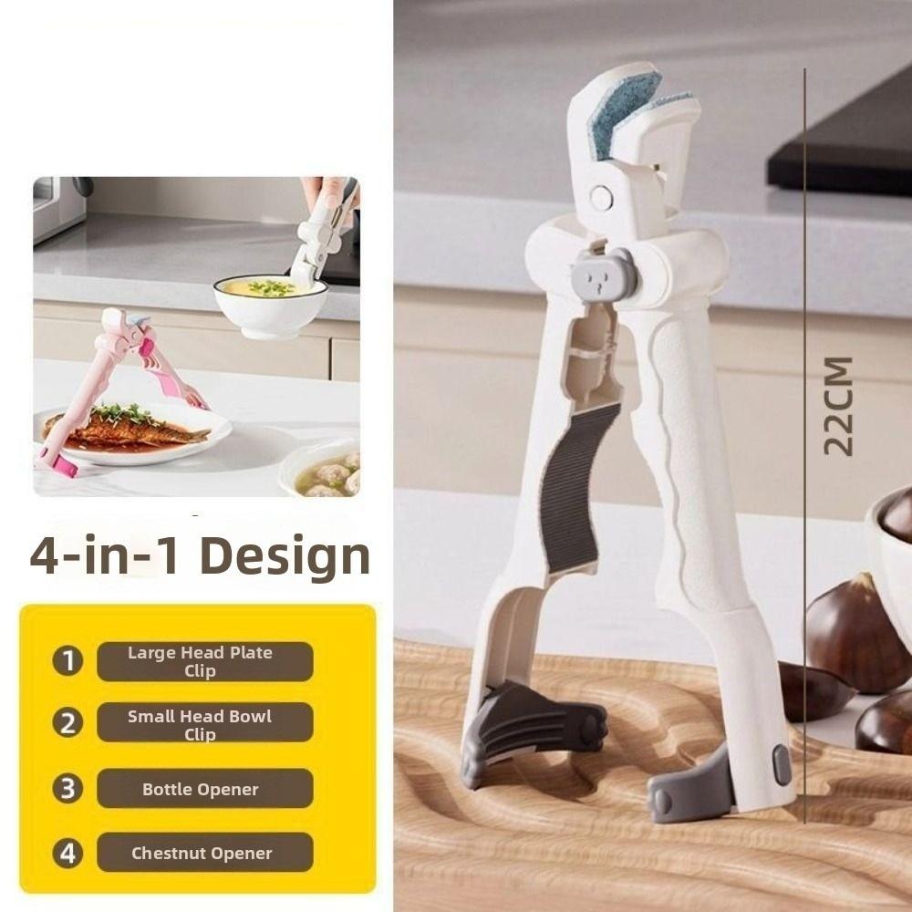 Non-Slip Anti Scalding Clip Silicone Handle Hot Bowl Gripper Dish Lifter Clamp  Kitchen Use