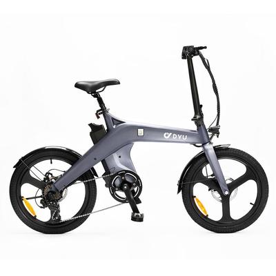 Складной электрический велосипед DYU T1 36V 10Ah - 20 дюймов, 250 Вт, 7 скоростей Shimano, датчик крутящего момента