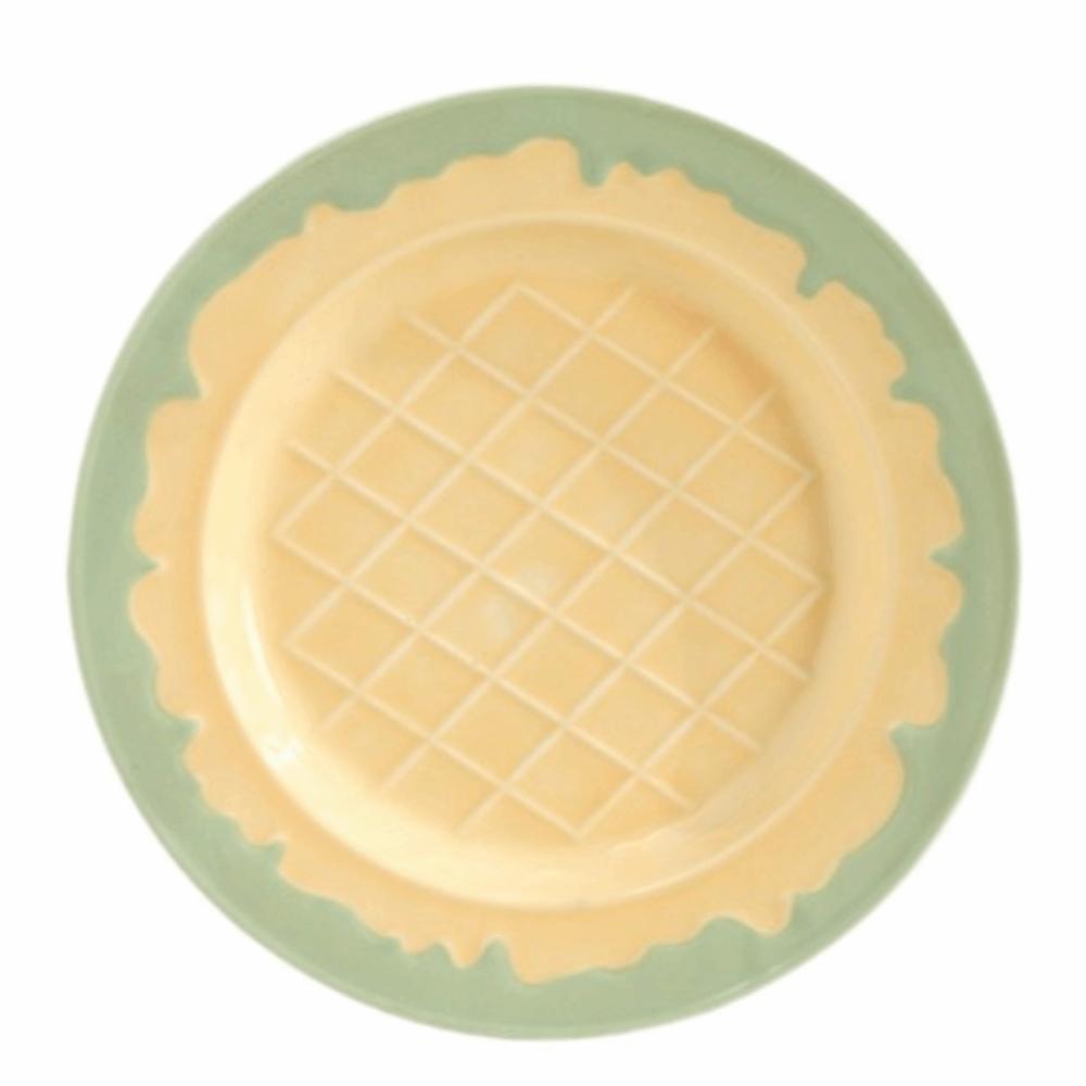Ice Cream Shaped Ceramic Yogurt Bowl Cream Colored Dining Plate Minimalist Breakfast Plate Cafe