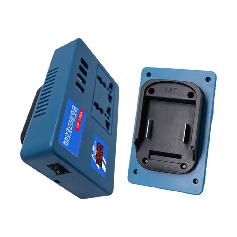 Портативный инвертор питания DC 21V в AC 180V-220V 120W, умный трансформатор для аккумулятора Makita 18V