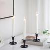 6 шт. Элегантные черные подсвечники Европейский подсвечник Украшение для гостиной, спальни, столовой Особый случай