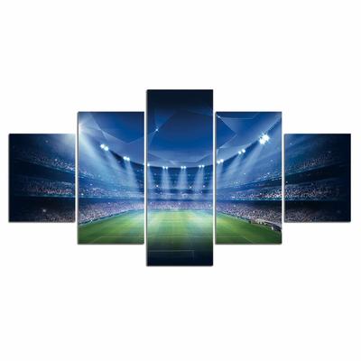 5 шт. Лига Чемпионов, футбольный стадион, 5 шт., картины, искусство, HD печать, современный абстрактный настенный постер, декор комнаты, холст