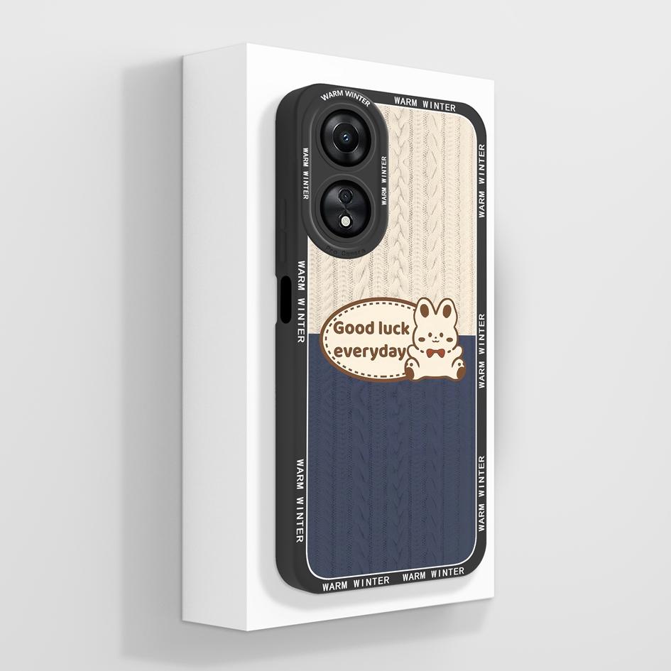 Для Oppo A58 A78 4G 5G чехол Роскошный модный противоударный противоударный противоударный квадратный матовый мягкий жидкий силиконовый протектор экрана для бамперов Oppo