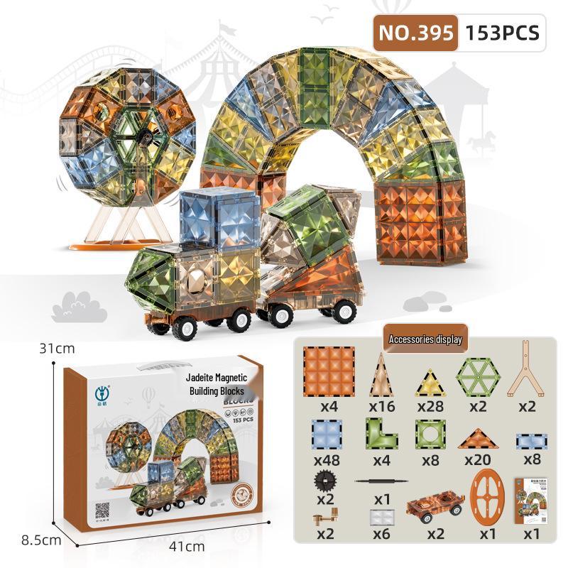 Магнитные шариковые строительные блоки Diger Pipeline: Красочный развивающий набор игрушек для детей