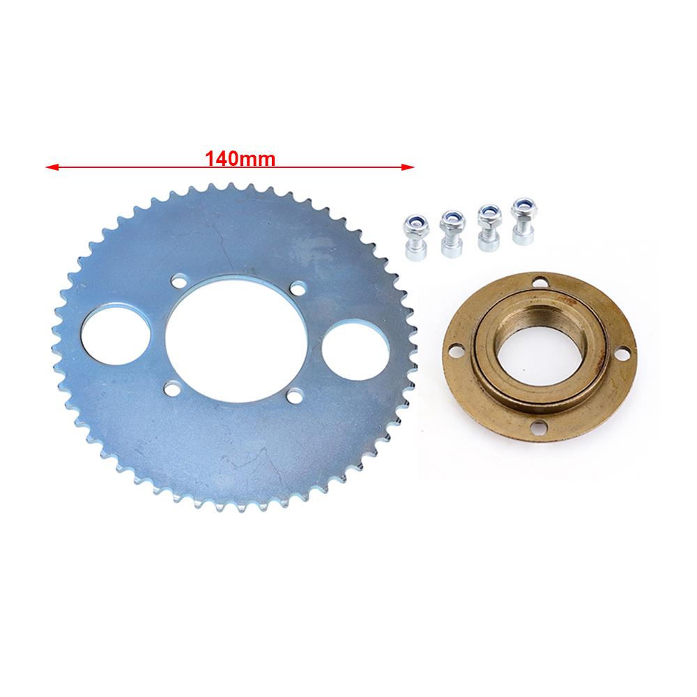Electric Scooter Rear Wheel T8F 54T 54MM*4 Bolt Sprocket Chain Drive Gear & Freewheel Adapter For Bicycle Pocket Pit Dirt Bike