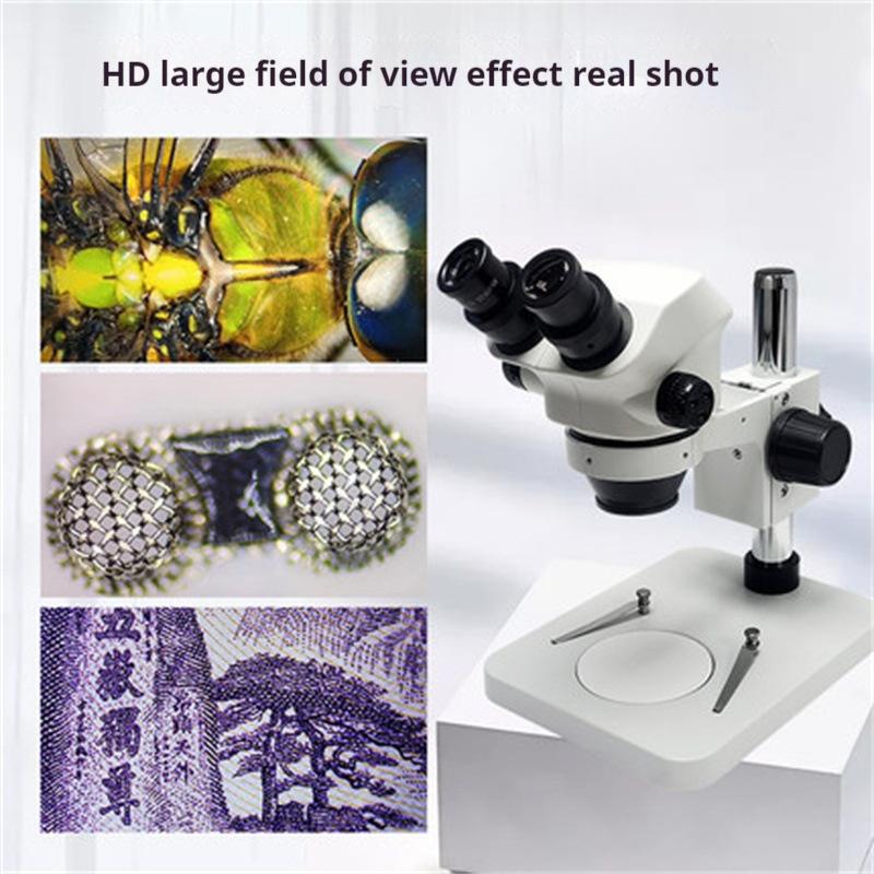 Бинокулярный микроскоп 7-45X для обслуживания мобильных телефонов, проверки печатных плат и стереоскопический микроскоп