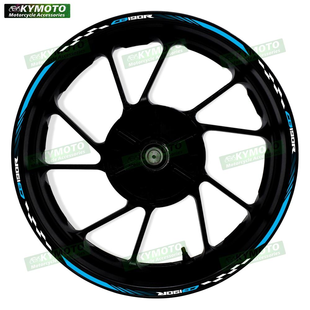 Для мотоцикла Honda CB190R CB 190R аксессуары 17-дюймовые наклейки на переднее и заднее колеса декоративная светоотражающая наклейка на обтекатель
