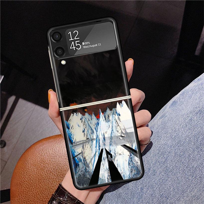 Bnad R-Radiohead Phone Case For Samsung Z Flip 7 6 5 4 3 Galaxy ZFlip7 ZFlip6 ZFlip5 ZFlip4 ZFlip3 5G Print Cover
