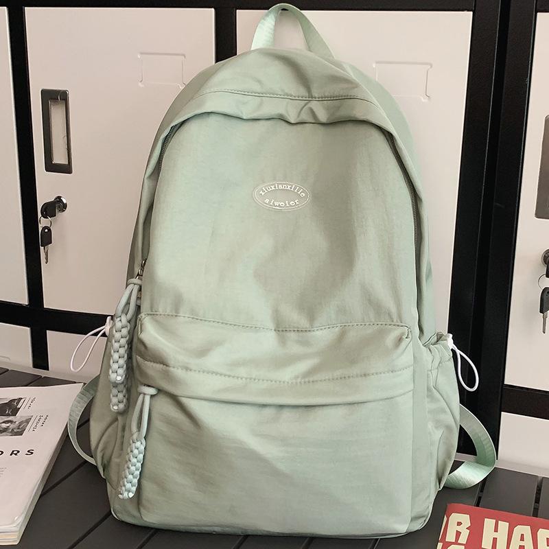 Schoolbag School Bag Elementary School Girls Junior High School Students High School Students College Boys Backpack Wholesale Alphabet Backpack