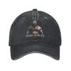 Vintage God of War Game Kratos and Son Baseball Cap for Unisex Women Distressed Denim Sun Cap All Seasons Travel Adjustable Hat Cap