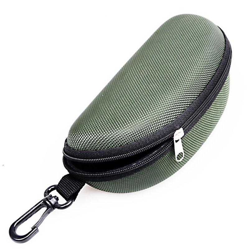 Модная унисекс подвесная сумка для очков, футляр для солнцезащитных очков, портативный футляр для очков на молнии, однотонная модная ткань Оксфорд