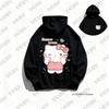 Autumn Winter New Cute Cartoon Hello Kitty Print Cotton Hoodies For Women Long Sleeve Sweatshirt Casual Pullover Couple Y2K Tops