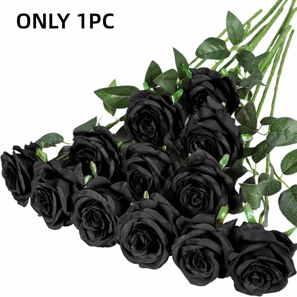 DIY Floral Arrangment Artificial Silk Flowers Fake Roses Bouquet for 1PC Wedding Home Party
