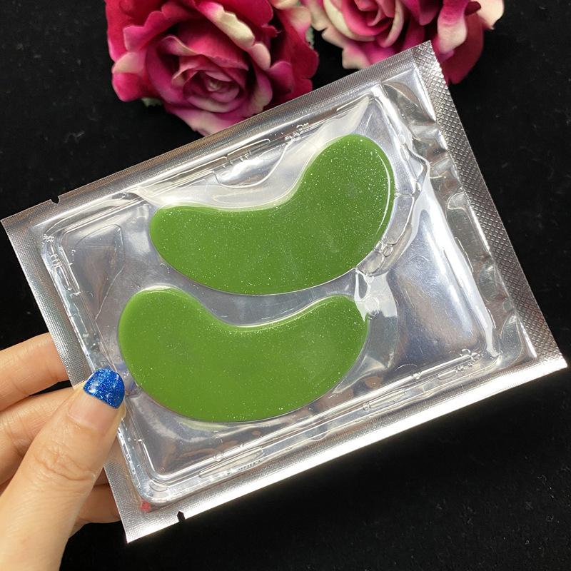 Маска для глаз зеленого цвета, растворимая маска для глаз, цветная маска для глаз для женщин и мужчин