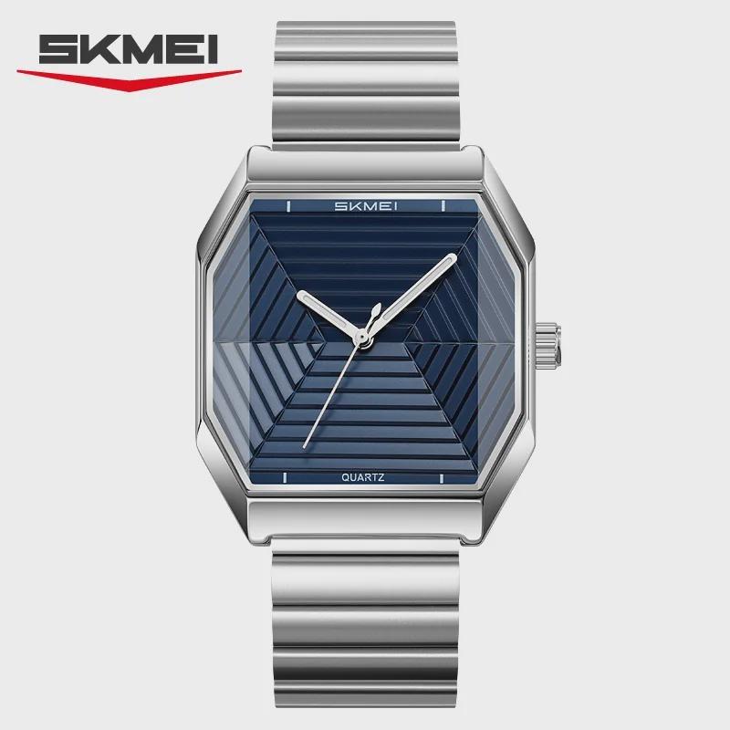 Fashion Quartz Watch Unique Design Stainless Steel Men's Wristwatches Business Watches for Men