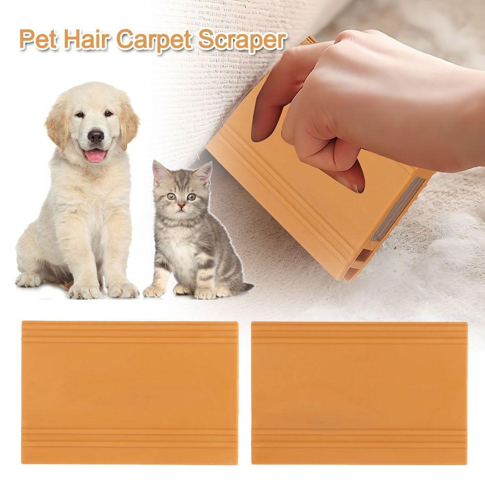 Mini Pet Hair Carpet Scraper Easy Grip Pet Hair Remover Cat Dog Hair Scraper Couch Home Supplies