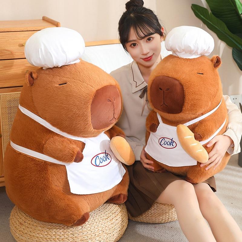 Chef Kapibara Capybara Plush Doll Child Birthday Gift Children Hold Sleeping Doll For Girls