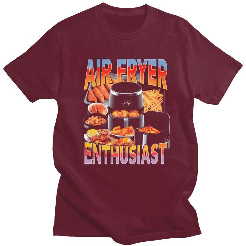 Air Fryer Meme Funny Cooking Design T Shirt Unisex Short Sleeves Awesome Tee Shirt Summer Style Loose Fit 100 Cotton Tee Tops