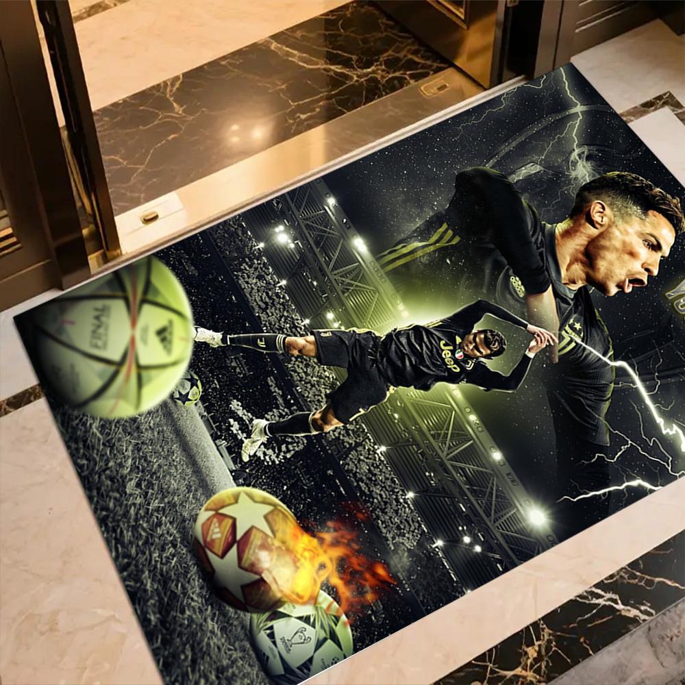 Cristiano Ronaldo (143) Customizable Name Floor Mat Suitable for Living Rooms Bedrooms Dormitory Study room Anti-slip Rug Decorate Offices